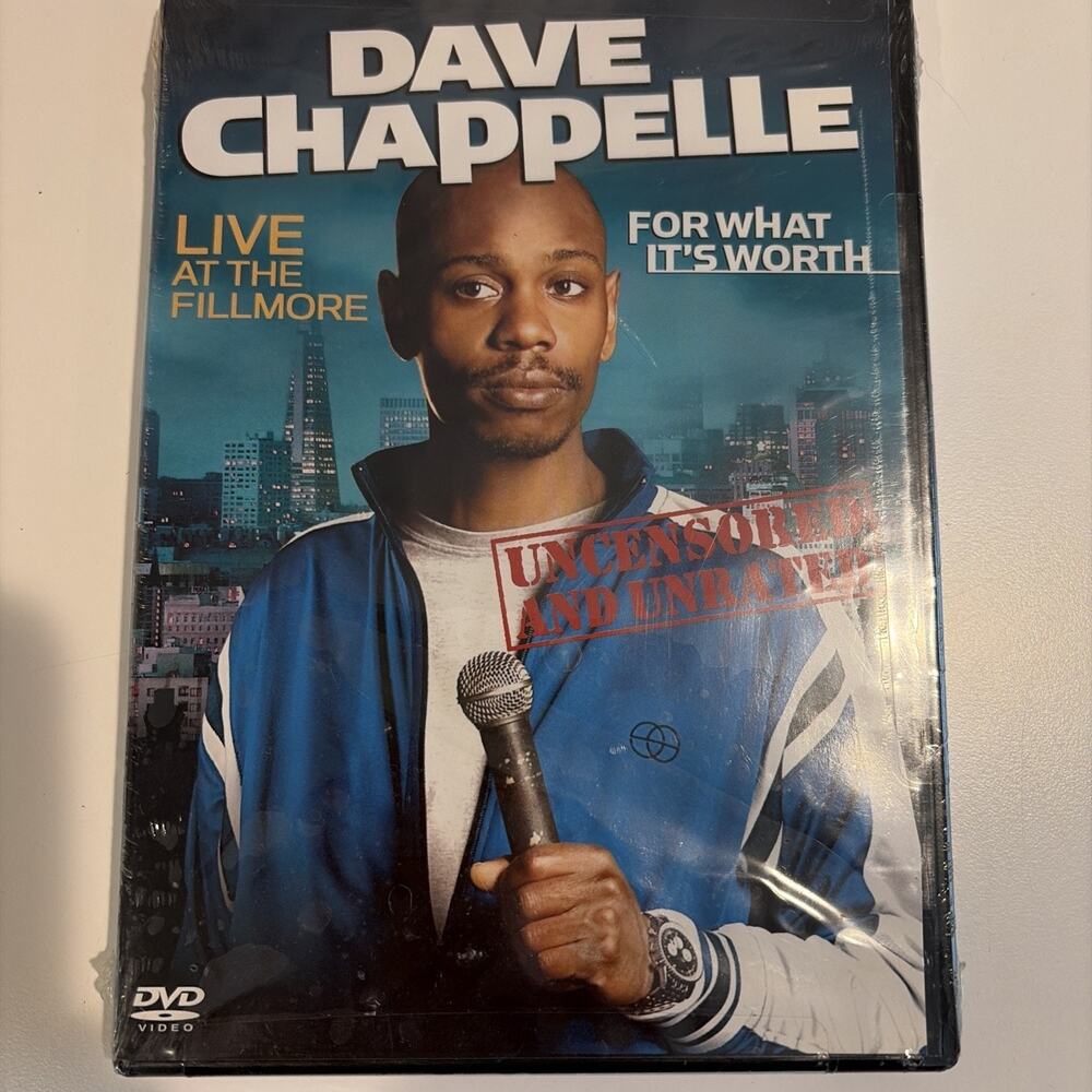 Dave Chappelle DVD - For What Its Worth, 2005, Live At The Fillmore - NEW SEALED